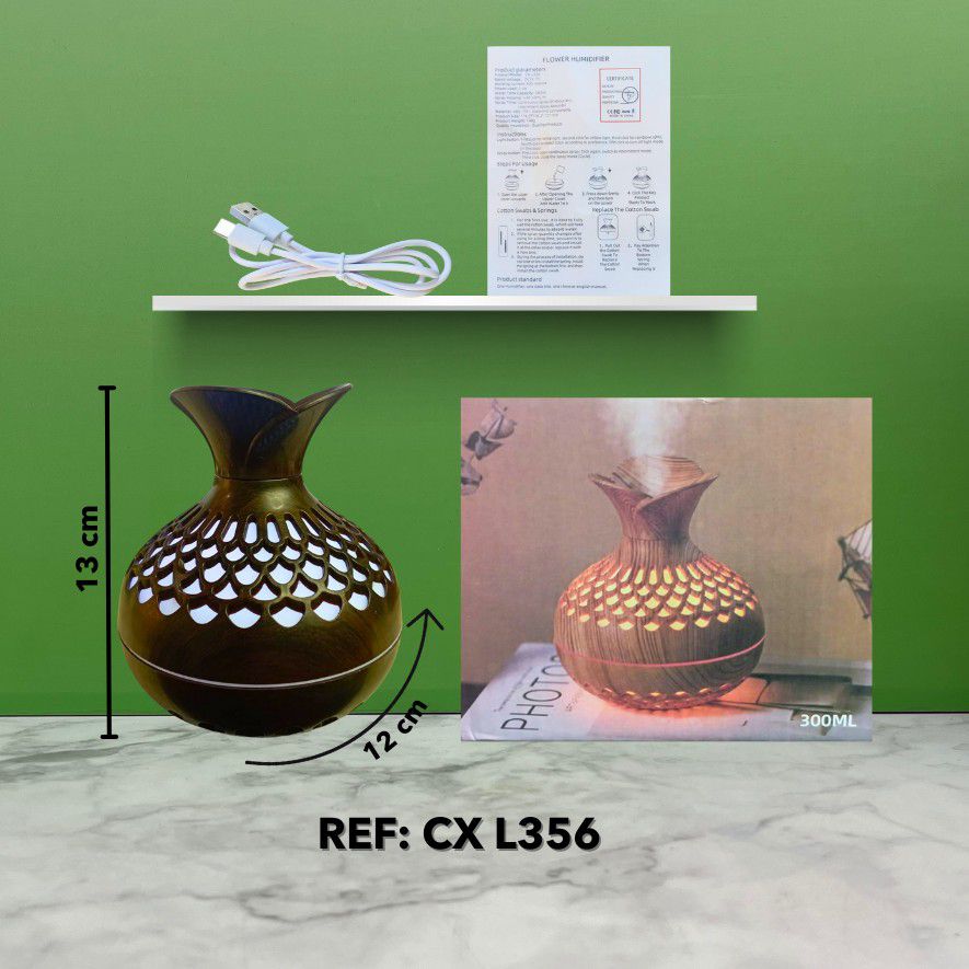 HUMIDIFICADOR DE JARRA DE MADERA